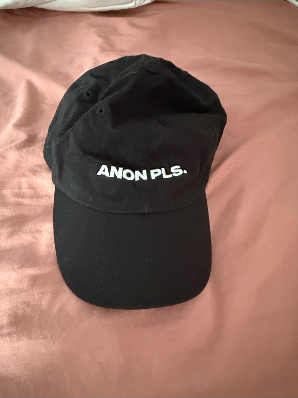 Black Embroidered Baseball Cap